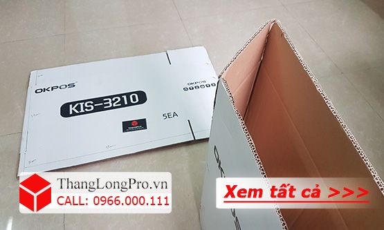 Thùng carton mặt trắng in chữ