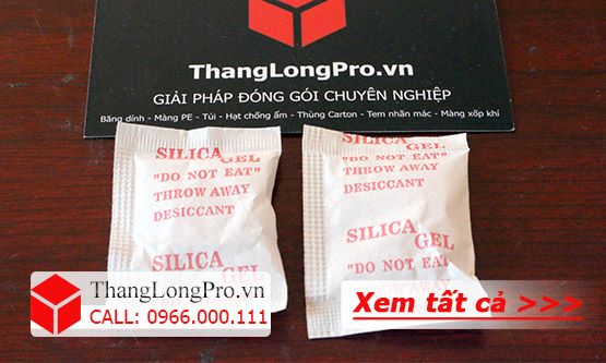 Gói chống ẩm 2g vỏ giấy màu đỏ