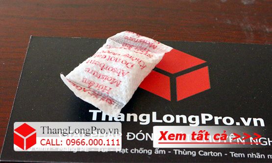 Gói chống ẩm 2g vỏ lụa màu đỏ