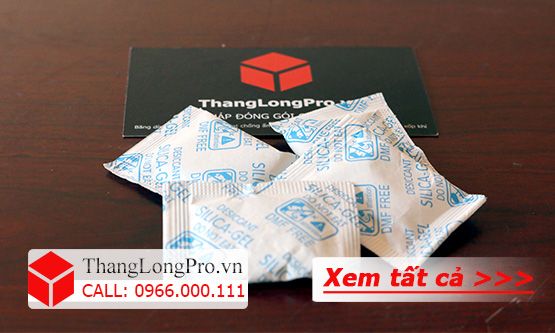 Gói chống ẩm 4g vỏ giấy màu xanh CL