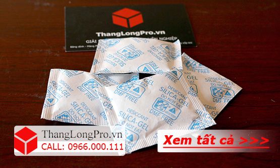 Gói chống ẩm 5g vỏ giấy màu xanh CL