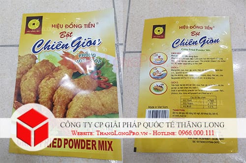 Túi in nhiều màu thực phẩm