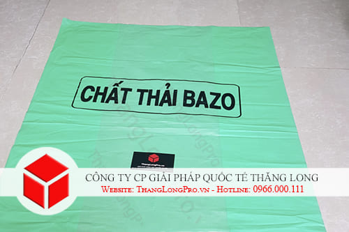 Túi tự hủy màu xanh