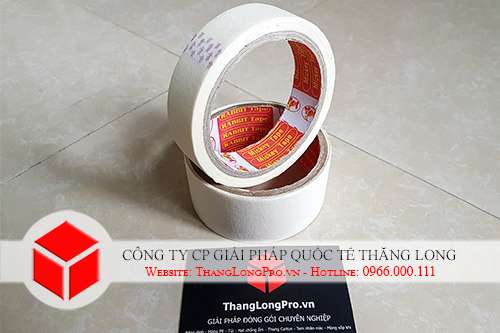 Băng dính giấy màu trắng