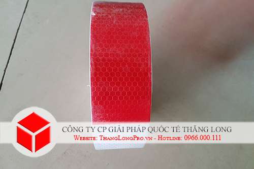 Băng dính phản quang đỏ trắng