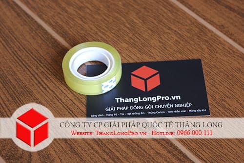 Băng dính văn phòng phẩm màu trắng trong