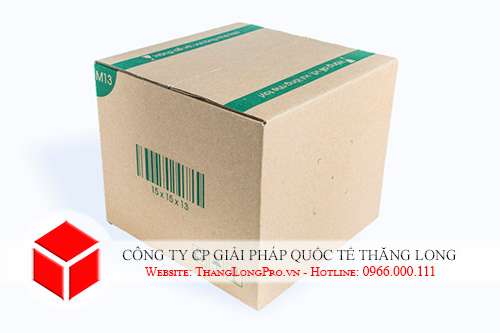 Thùng carton 3 lớp in chữ