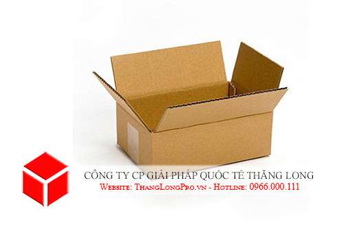 Thùng carton 3 lớp màu vàng