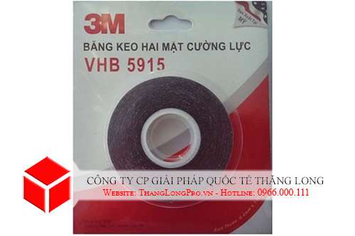 Băng dính 2 mặt cường lực VHB 3M-5915 khổ 5mm