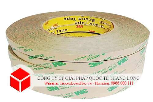 Băng dính 2 mặt dán logo 3M-468MP chịu nhiệt cao