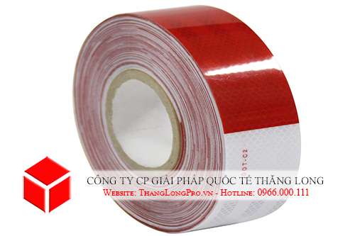 Băng dính phản quang 3M-983 màu đỏ trắng