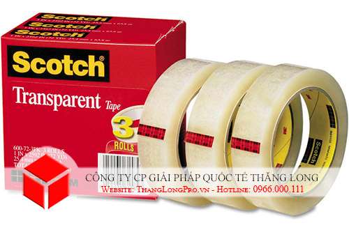 Băng dính Scotch 3M-600 khổ 25,4mm