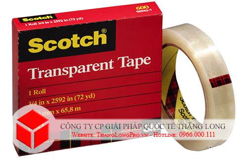 Băng dính Scotch 3M-600 khổ 19mm